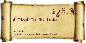 Ötvös Melinda névjegykártya
