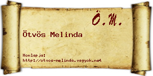 Ötvös Melinda névjegykártya