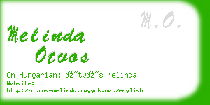 melinda otvos business card